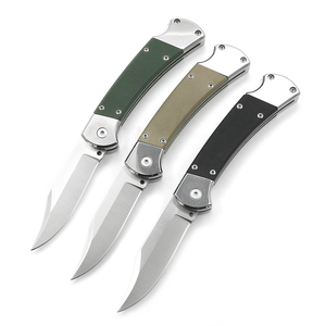 Coltello Pieghevole di Alta Gamma in Acciaio 440, Classico G10 EDC, Coltello Tascabile Tattico per Escursionismo e Attività all'Aperto - Personalizzabile OEM - Product Image 2