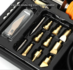 220 वी लकड़ी जलाने वाली पेन सोल्डरिंग आयरन टूल किट सेट - Product Image 4