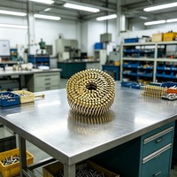 Wholesale Ring Shank Coil Nails Galvanized Wire Collated for Wooden Pallet Framing and Roofing Shingle Fastening Projects