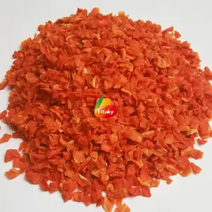 China Wholesaler Air Dried Dehydrated Dry Vegetable Dried Sliced Carrot Granules