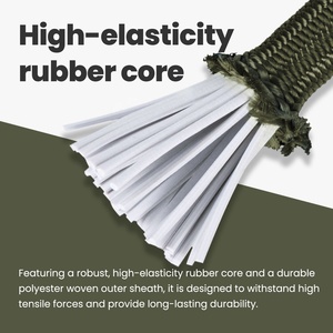 Cordon <span class=keywords><strong>élastique</strong></span> réglable robuste avec crochets de verrouillage en plastique <span class=keywords><strong>pour</strong></span> la sécurité, le camping en plein air - Product Image 3