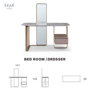 Bedroom <strong>Dressing</strong> <strong>Table</strong> Light Luxury Modern <strong>Victorian</strong> Marble <strong>Dressing</strong> <strong>Table</strong> - Product Image 5