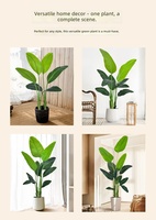 Plante artificielle HAIHONG en soie, Faux Arbre de Paradis, Feuilles Réalistes, Pots Durables, Branches Sans Ajustement, Pour Intérieur et Extérieur