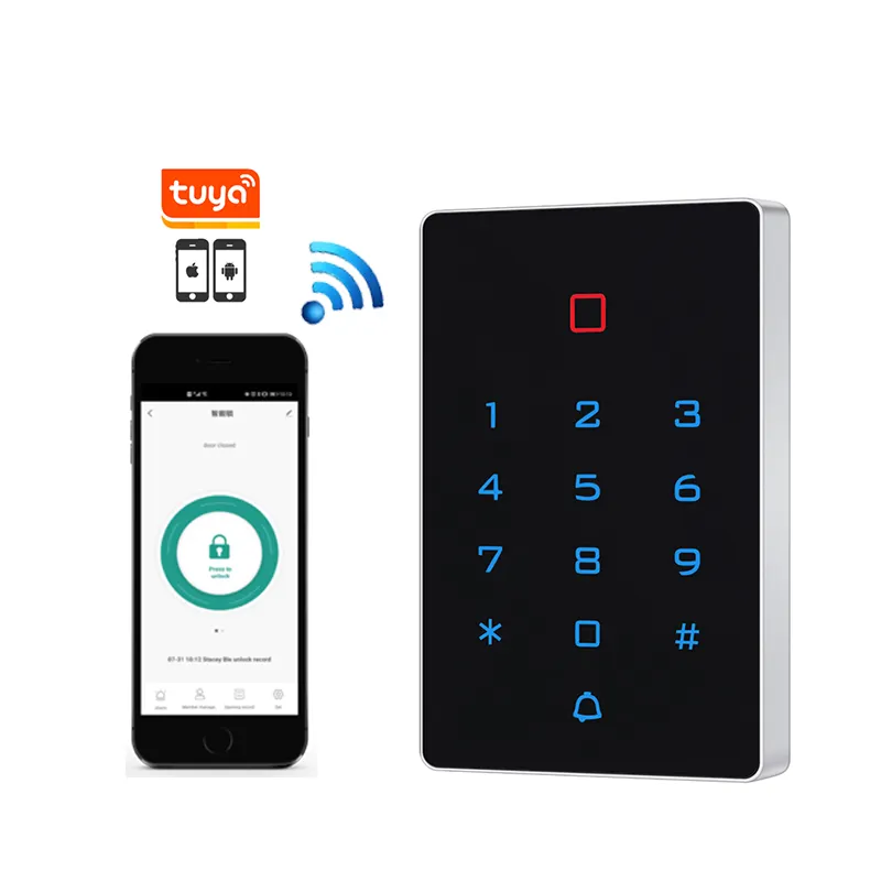 WIFI Tuya keyboard Access Controller System impermeabile IP68 Single Door Controller Card Reader controllo Aceess RFID