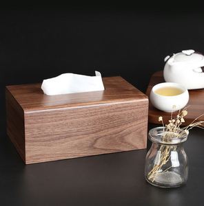 Caja Dispensadora de Pañuelos Faciales Rectangular de Madera para Decoración de Baño o Cómoda - Product Image 5