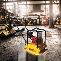 Compacteur de terre vibrant à moteur Honda 5-6,5 CV, garantie 1 an, haute efficacité, compacteur à plaque réversible à essence