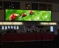 1920 Box Office LED panneau publicitaire affichage P1.538 LED mur vidéo haute visibilité écran LED commercial
