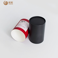 Tube en carton recyclable de qualité alimentaire pour emballage de capsules, poudre, protéines, thé, café, suppléments et cadeaux