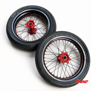 Kit de conversion Supermoto 17 pouces 110/70R17 140/70R17, pneu <span class=keywords><strong>semi</strong></span>-<span class=keywords><strong>slick</strong></span> tout-terrain/route pour vélo électrique SurRon Ultra Bee - Product Image 6