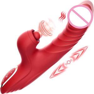 Beliebter G-Punkt Heiz-<span class=keywords><strong>Vibrator</strong></span> für Paare Flirten 10 Vibrationen 7 Stoßbewegungen Dildo Klitoris-Stimulator Sexspielzeug für Frauen - Product Image 1