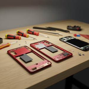 Carcasa Central con Marco Rojo para Galaxy A41 A415F, Pieza de Repuesto - Product Image 3