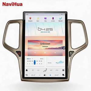 วิทยุติดรถยนต์ Navihua 14.4 นิ้ว รุ่นใหม่ ระบบ Android สำหรับรถ Jeep Grand Cherokee ปี 2014-2020 ชิปประมวลผล Qualcomm ระบบปฏิบัติการ Android 11 อัพเกรดวิทยุติดรถยนต์แบบ T-Style - Product Image 1