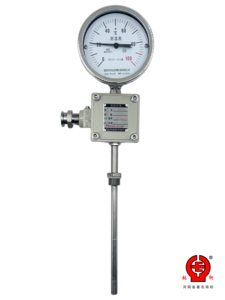 Termometer Bimetal Industri dengan Transmisi Jarak Jauh Pt100 RTD Pengukur Suhu Bimetalik Baja Tahan Karat Keluaran 4-20mA - Product Image 3