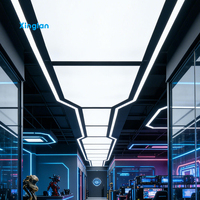 Boîte à lumière LED en tissu de couleur unie personnalisée, affichage publicitaire rétroéclairé en film PVC pour plafond tendu