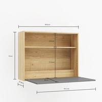 Bureau d'ordinateur pliable mural en bois pour bureau à domicile, gain de place, bureau d'étude caché, table pliable pour ordinateur portable