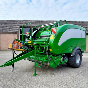 Enfardadora Redonda Verde para Forraje Agrícola, Máquina de Enfardar de Doble Eje con Tambor, Motor Automático, Alta Productividad, Uso Agrícola - Product Image 1