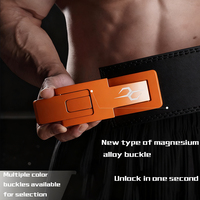 Ceinture de fitness à dégagement rapide Powerlifting Squat Deadlift levier en cuir fort réglable soutien de musculation entraînement unisexe