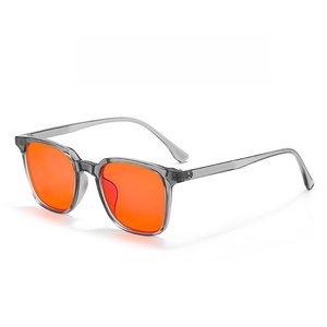 Montures de lunettes unisexes tendance 2026 avec logo personnalisé, verres jaunes, rouges, oranges, anti-lumière bleue, lunettes de sommeil - Product Image 2