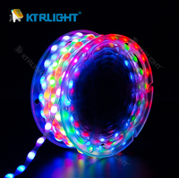 Guirnalda de Luces LED RGB de 1000 LED, de Cobre, Impermeables IP67, con Cable de Alimentación de 12 V CC, Regulables, Decorativas para Paisajes, Navidad y Bodas