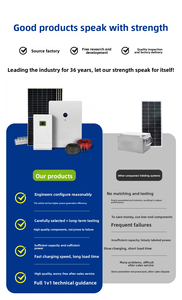 Système de production d'énergie solaire <span class=keywords><strong>photovoltaïque</strong></span> monocristallin 220V, kit complet 10KW, machine intégrée de stockage d'énergie hors réseau - Product Image 3