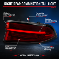 Feu arrière droit complet BYD Song Pro DM-i OE 13370839-00, lentille rouge 12V, modèle 2026