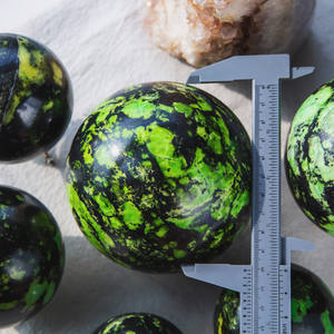 Esfera <span class=keywords><strong>de</strong></span> Ópalo Verde Pulido, Cristales Naturales Curativos, Esferas <span class=keywords><strong>de</strong></span> Diferentes Tamaños para Colección - Product Image 5