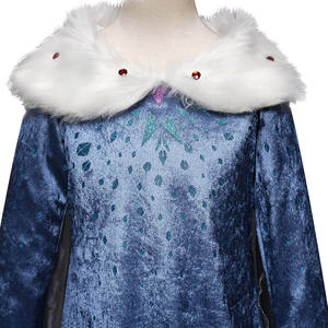 En gros Halloween Noël Fée <span class=keywords><strong>Elsa</strong></span> Princesse Costume <span class=keywords><strong>Reine</strong></span> <span class=keywords><strong>Des</strong></span> <span class=keywords><strong>Neiges</strong></span> Cosplay Robes <span class=keywords><strong>De</strong></span> Soirée Manteau Enfants Fantaisie Dress up Outfit - Product Image 5
