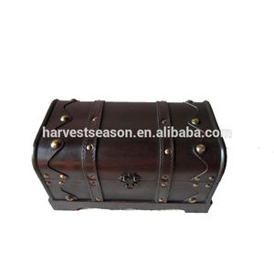 <span class=keywords><strong>Coffre</strong></span> au trésor carré en bois de style antique et vintage, design flexible, vente en gros à prix réduit - Product Image 2