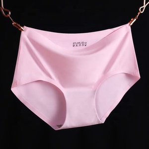 Sous-vêtements découpés au laser pour femme, culottes sans couture, grandes tailles pour femmes # Vêtements pour adultes 39;s Clothing, nylon uni teint, taille mi-haute, séchage rapide - Product Image 1