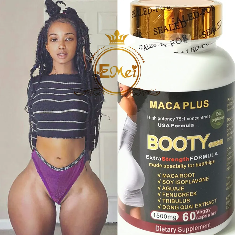 Private Label Logo Buttock Booty Hip Up Enlargement Capsule black maca 7days butt enlargement capsules