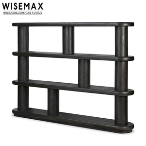 WISEMAX mobili casa moderna soggiorno sala da esposizione libreria in legno massello scaffali aperti libreria per casa Hotel - Product Image 5
