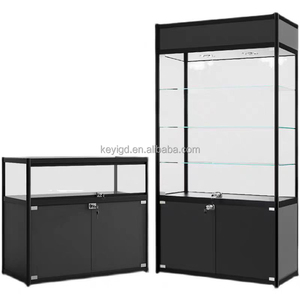Vitrine de présentation de cartes de jeu <span class=keywords><strong>en</strong></span> verre avec éclairage LED personnalisé de luxe, cartes classées pour centre commercial, <span class=keywords><strong>magasin</strong></span> de vente au détail de cartes à collectionner - Product Image 1