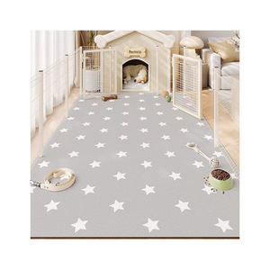 Alfombra de PVC para Mascotas con Diseño de Estrellas, Rectangular, Antideslizante y Absorbente para Sala de Estar, Uso para Perros y Gatos - Product Image 5