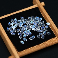 Pierres de lune en forme de perle bleue, 3x5mm vers 7x9mm, prix vente en gros