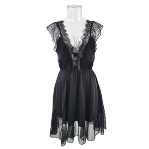 Lace <b>Suspender</b> Nightgown Soft Cool Breathable Princess Style for Household Rest Elegant Sexy Home Loungewear - Product Image 4