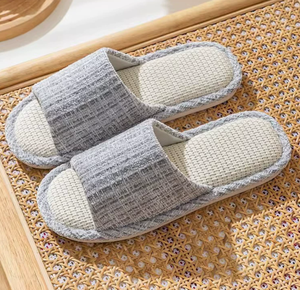 Chaussons d'été en coton et lin pour femmes, style petite fragrance, antidérapants, en lin <span class=keywords><strong>japonais</strong></span>, nouvelle collection, vente chaude - Product Image 3