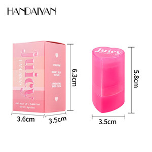 Originale gelatina Blush Stick latte trucco duraturo illumina il viso guancia Stick 3-in-1 idratante Flash lucidalabbra viso - Product Image 5