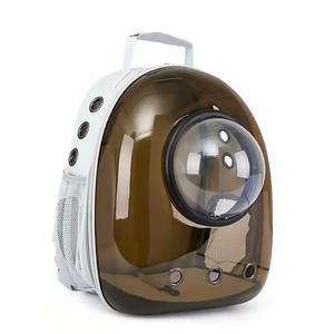 Lit pour chat en plastique transparent, grotte portable, respirant, sac de voyage avec sangle d'épaule amovible et lavable pour chats et chiens - Product Image 1