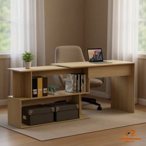 Scrivania per computer in legno ingegnerizzato Sonoma Oak, 78,7x19,7x29,9 pollici, design girevole - Product Image 2