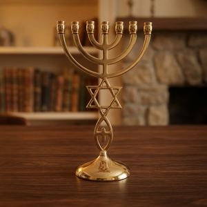 Collection Heritage, chandelier à 7 branches en laiton massif pour décoration religieuse - Product Image 2