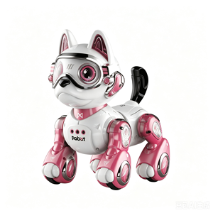 Adorable Perro Robótico de Plástico con Activación por Voz, Sensible al Tacto y a los Gestos, con Melodía Suave y Efectos de Iluminación - Product Image 2