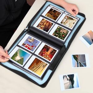 Album <span class=keywords><strong>photo</strong></span> portable <span class=keywords><strong>pour</strong></span> <span class=keywords><strong>Polaroid</strong></span> Instax Wide Film, photos carrées, <span class=keywords><strong>livre</strong></span> de rangement avec étui à fermeture éclair, organisateur de souvenirs de voyage, cadeau - Product Image 3
