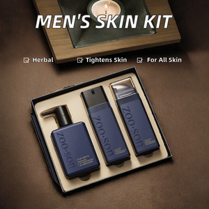 <span class=keywords><strong>Set</strong></span> per la cura della pelle da <span class=keywords><strong>uomo</strong></span> Kit di controllo dell'olio per il viso in 3 pezzi con crema biologica per il viso ingredienti a base di erbe buoni e sicuri - Product Image 6