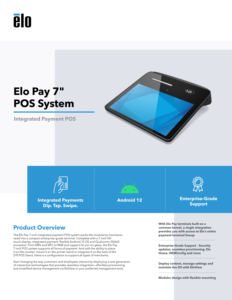 ELO เพย์ E814473 7 "Full HD SDK Android OS 64GB 5MP เก็บข้อมูลกล้องตั้งโต๊ะ4GB DDR3 Snapdragon 660 7-inch HD - Product Image 4