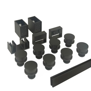 <span class=keywords><strong>Porte</strong></span> <span class=keywords><strong>de</strong></span> <span class=keywords><strong>douche</strong></span> sans cadre avec verre trempé transparent Fermeture douce silencieuse Noir mat 180 °   Kits <span class=keywords><strong>de</strong></span> <span class=keywords><strong>porte</strong></span> <span class=keywords><strong>de</strong></span> <span class=keywords><strong>douche</strong></span> coulissante double - Product Image 2