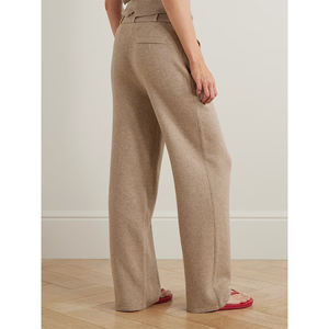 <span class=keywords><strong>Camel</strong></span> taille haute <span class=keywords><strong>pantalon</strong></span> large pour femmes automne et hiver drapé <span class=keywords><strong>pantalon</strong></span> droit respirant décontracté minceur conception - Product Image 3