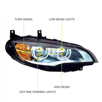 Nouvelles pièces automobiles, mise à niveau des phares avant, phares LED pour X6 E71 2008-2013, 24V, 10000 lumens, 6000K