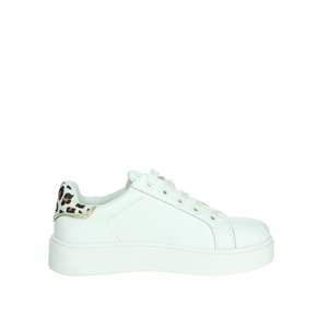 รองเท้าผ้าใบเด็กผู้หญิง Gaelle Paris ลายเสือดาวสีขาว สไตล์แพลตฟอร์ม - Product Image 4