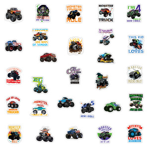 50PCS Cool <strong>gaming</strong> monster truck toys <strong>sticker</strong> for car motorcycle notebook decor dump trucks <strong>sticker</strong> - Product Image 4