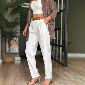 Conjunto de Dos Piezas de Verano, Pantalones sin Mangas a la Moda, Chaleco Informal con Bolsillos, para Mujer - Product Image 4
